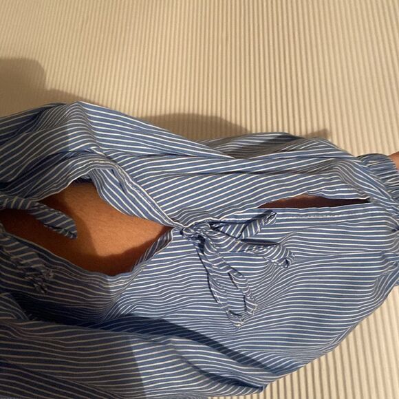 Womens Stretch Knit Blouse Off the shoulder Medium 1.State - Picture 3 of 5